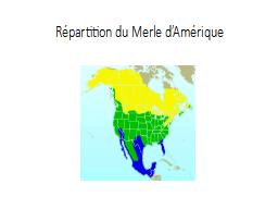 Répartition du Merle d’Amérique